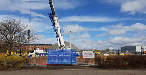 We have been working in Inverclyde Council's roads depot A8 Greenock Flood Alleviation Project