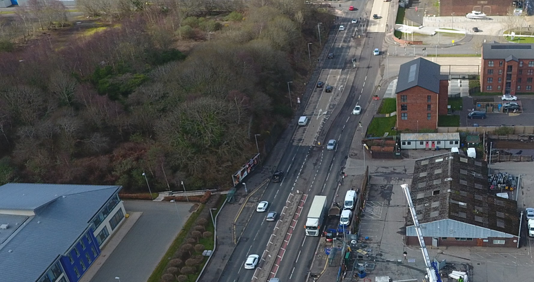 The road will be reduced to one way in each direction A8 Greenock Flood Alleviation Project