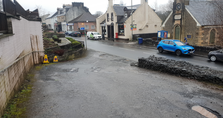Main Street is prone to flooding during extreme weather conditions Bridge of Weir Sewer Upgrade