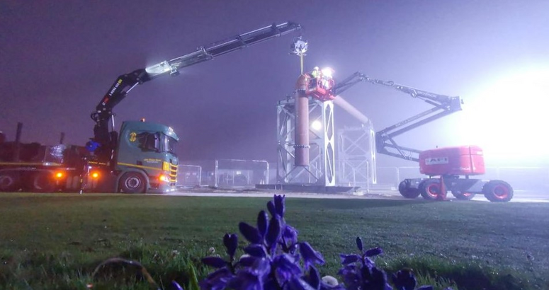 A lot of work was carried out at night as the pipes were expanding in the heat of the day Saltcoats Sewer Upgrade
