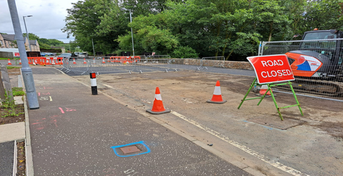 Temporary traffic management had been in place since May 2023 David Dale Avenue Sewer Flooding
