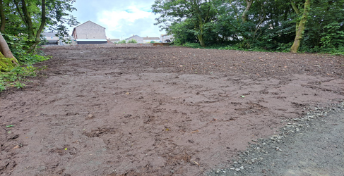 A section of the new sewer runs through an area of woodland David Dale Avenue Sewer Flooding