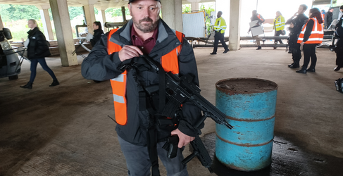 The series features armed police Annika Location