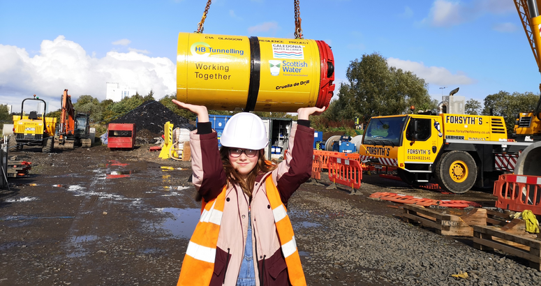 Nieve O'Hara was the winner of the competition to come up with a name for the TBM Paisley TBM Naming Competition