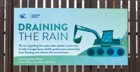 The project is part of the Improving Urban Waters investment programme Stewarton Kirkford Bridge Overflow Upgrade