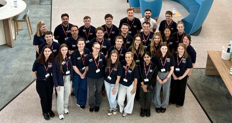 Group of new intake of graduates at Scottish Water