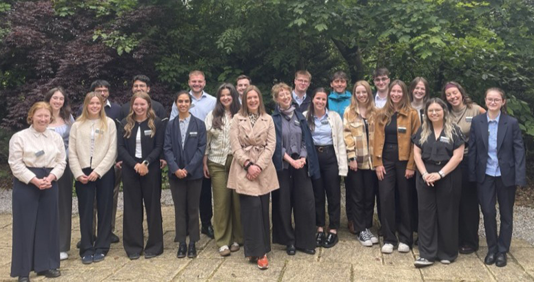 a goup of Scottish Water Interns from 2025