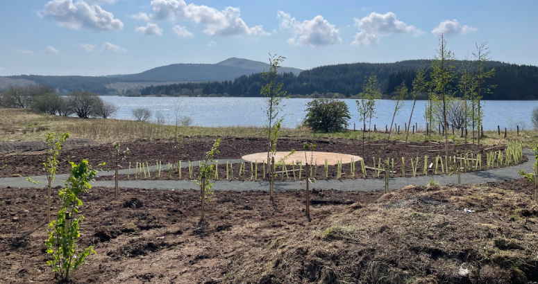 Biodiversity work has been carried out on land surrounding Carron Valley Reservoir