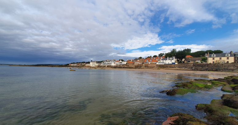 Beach front at Lower Largo