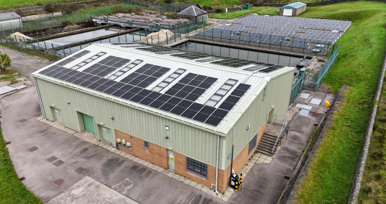 The new solar scheme at Loch Ascog Water Treatment Works