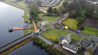 Craigmaddie Reservoir Valve Tower Bridge works 