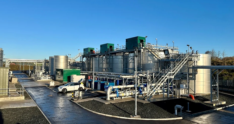 General view of new waste water treatment works at Winchburgh
