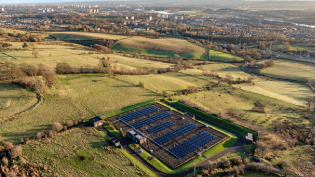 The new solar scheme at Old Kilpatrick distribution service reservoir