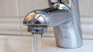 Basin Tap Running Water