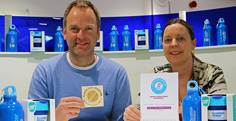 Scottish Water Dunfermline gets Plastic Free Status Scottish Water Dunfermline gets Plastic Free Status