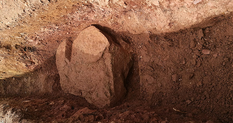 Ruins Revealed Roman Walls revealed during Scottish Borders Water upgrade