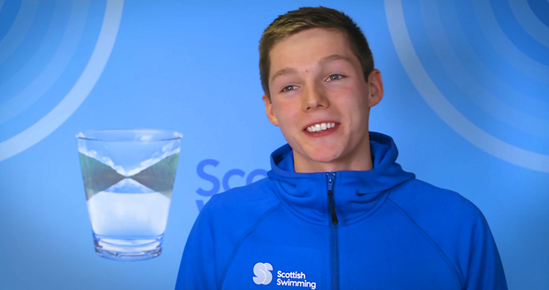 Olympic swimmer takes a dunk with video insights Olympic swimmer takes a dunk with video insights