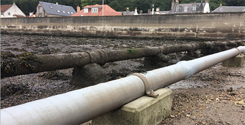 Limekilns outfall pipe