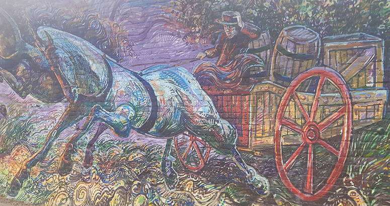 Section of the Colinton Tunnel Mural