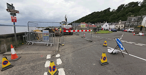 Limekilns Outfall road crossing