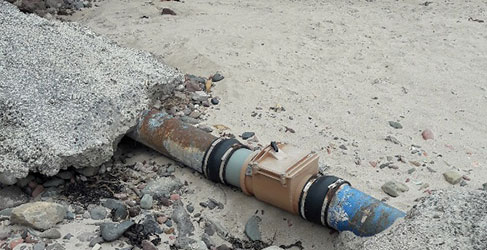 North Berwick Sewer Pipe connection