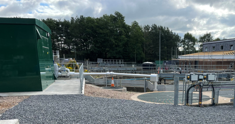 New settling tanks at Ellon Waste Water Treatment Works